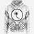 Chuuk State Hoodie Chuuk State Seal Tribal Patterns Unisex White - Polynesian Pride