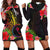 Chuuk State Hoodie Dress - Tropical Hippie Style Black - Polynesian Pride