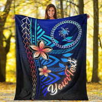 Chuuk Custom Personalised Premium Blanket - Vintage Tribal Mountain - Polynesian Pride