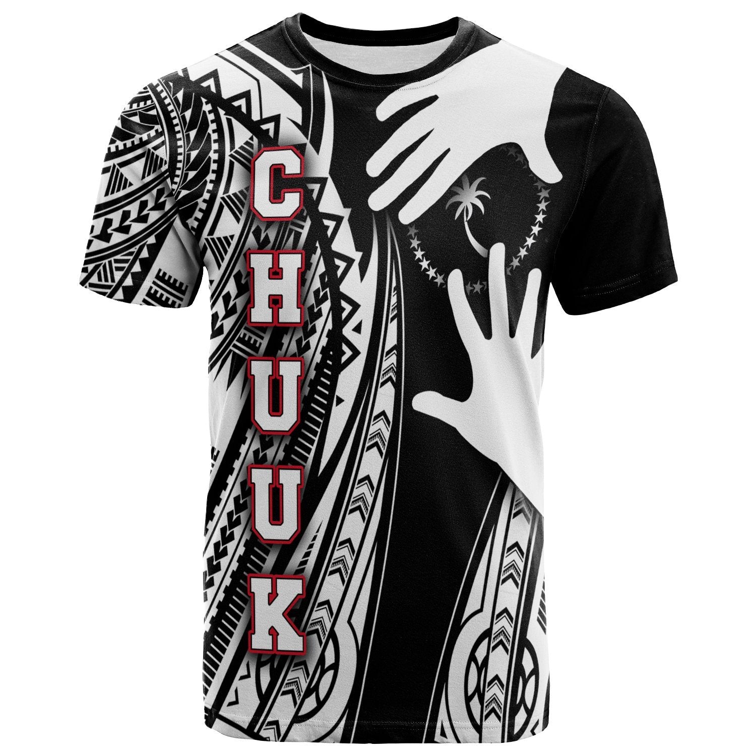 Chuuk T Shirt Touch My Heart Unisex Black - Polynesian Pride
