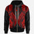 Chuuk Zip up Hoodie Polynesian Lion Head Red Style Unisex Red - Polynesian Pride