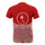 Chuuk Polynesian T Shirt Red Pride Map and Seal - Polynesian Pride