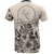 Chuuk T Shirt Chuuk Flag Beige Hibiscus - Polynesian Pride