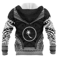 Chuuk Polynesian Chief Custom Zip up Hoodie Black Version Unisex Black - Polynesian Pride