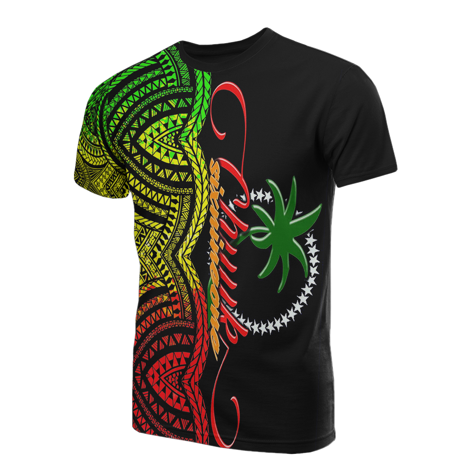 Chuuk T Shirt Number SixNineOne Style Reggae Unisex Black - Polynesian Pride