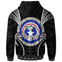 Northern Mariana Islands Hoodie Blood Runs Through My Veins Style Black - Polynesian Pride