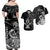 Hawaii Ikaika Warrior Matching Dress and Hawaiian Shirt LT2 BLACK - Polynesian Pride