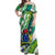 Cook Islands Matching Dress and Hawaiian Shirt White LT9 - Polynesian Pride