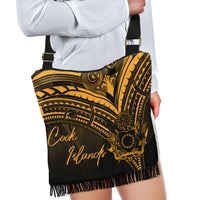 Cook Islands Boho Handbag - Gold Color Cross Style - Polynesian Pride