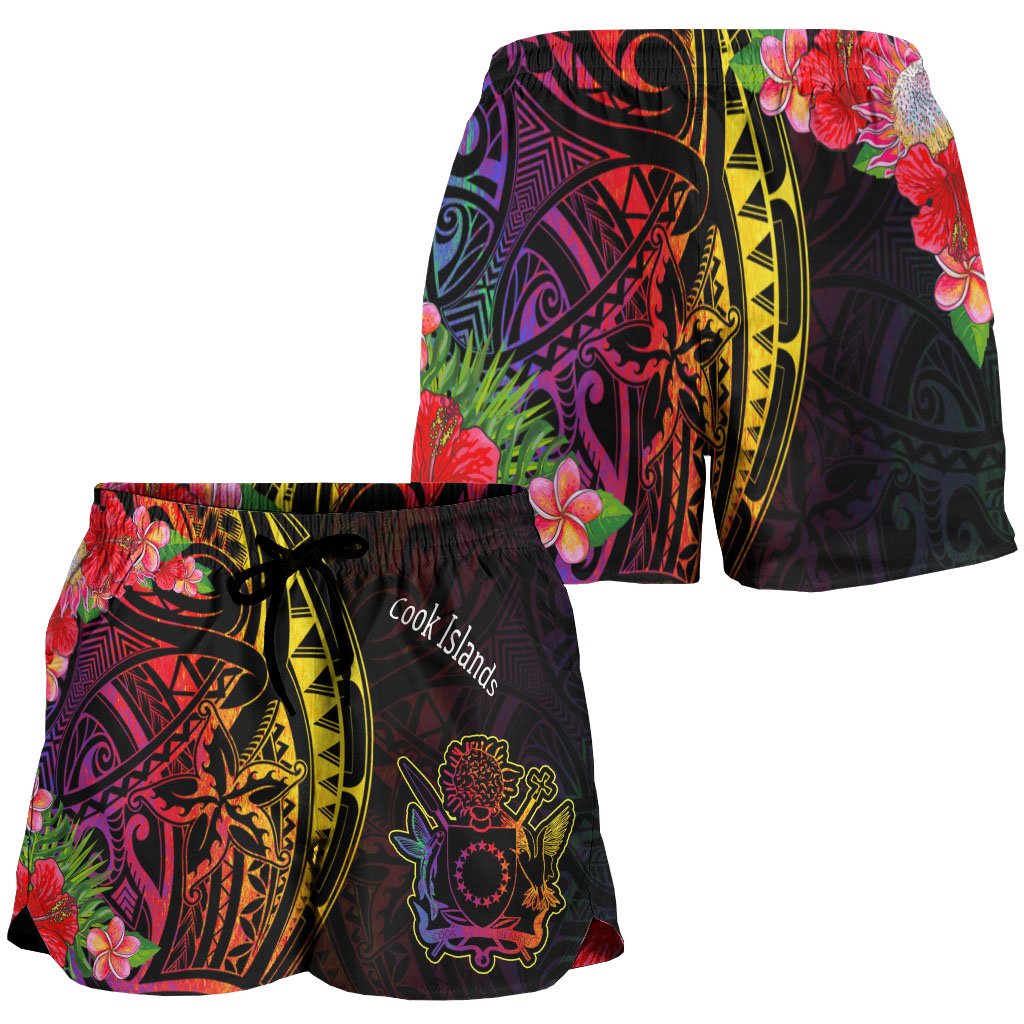 Cook Islands Women's Shorts - Tropical Hippie Style - Polynesian Pride