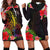 Cook Islands Hoodie Dress - Tropical Hippie Style Black - Polynesian Pride
