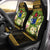Cook Islands Car Seat Cover - Polynesian Gold Patterns Collection Universal Fit Black - Polynesian Pride