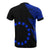 Cook Islands T Shirt Polynesian Pattern Blue Flash Style - Polynesian Pride
