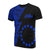 Cook Islands T Shirt Polynesian Pattern Blue Flash Style Unisex Blue - Polynesian Pride