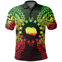 Cook Islands Polo Shirt Kuki Airani Flag Map Polynesian Tattoo Reggae Unisex Reggae - Polynesian Pride