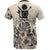 Cook Islands T Shirt Polynesian Coat of Arms Beige Hibiscus - Polynesian Pride