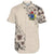 Cook Islands Short Sleeve Shirt - The Beige Hibiscus One Style Beige - Polynesian Pride