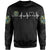 Cook Islands Sweatshirt Heartbeat (Women's/Men's) Unisex Black - Polynesian Pride