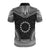 Cook Islands Custom Polo Shirt Cook Islands FLag Polynesian Chief Tattoo Black Version - Polynesian Pride