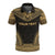 Cook Islands Custom Polo Shirt Cook Islands FLag Polynesian Chief Tattoo Gold Version Unisex Gold - Polynesian Pride