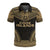 Cook Islands Polo Shirt Kuki Airani Flag Polynesian Chief Tattoo Gold Version Unisex Gold - Polynesian Pride