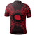 Cook Islands Polo Shirt Kuki Airani Flag Map Polynesian Tattoo Red - Polynesian Pride