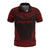 Cook Islands Custom Polo Shirt Cook Islands FLag Polynesian Chief Tattoo Red Version Unisex Red - Polynesian Pride