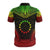 Cook Islands Custom Polo Shirt Cook Islands FLag Polynesian Chief Tattoo Reggae Version - Polynesian Pride