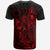Cook Islands T Shirt Polynesian Flag Turtle Hibiscus Red - Polynesian Pride