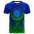 Cook islands T Shirt Circle Pattern Blue Unisex Blue - Polynesian Pride
