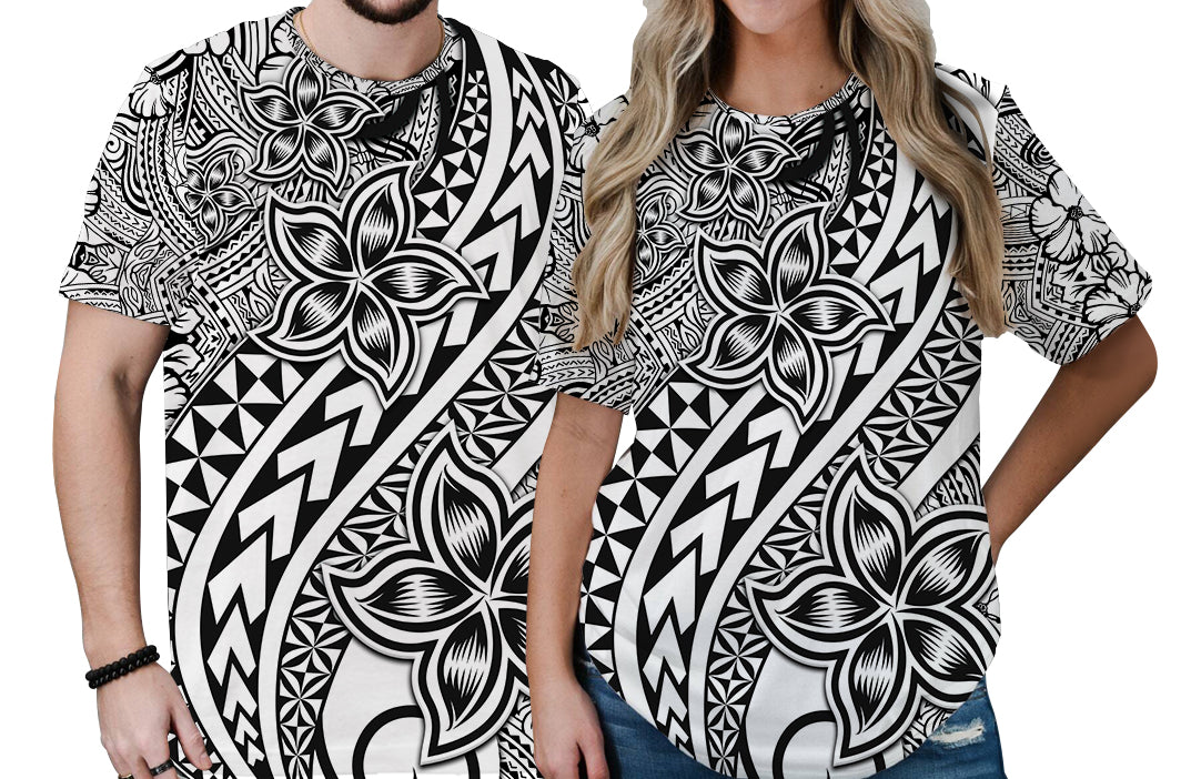 Traditional Polynesian Tribal Tattoo Retro Couple T Shirt Black LT9 No Men - Polynesian Pride