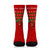 Hawaiian Turtle Christmas Crew Socks - Red - Felix Style - AH - Polynesian Pride
