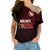 Personalised Aussie Wallabies Mix Mate Maa Tonga Cross Shoulder Shirt Ver 01 LT7 Female Black - Polynesian Pride