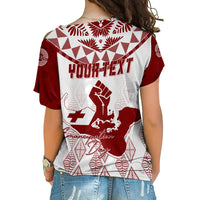Tonga Personalised Cross Shoulder Shirt Emancipation Day Lion Style LT7 - Polynesian Pride