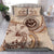Federated States of Micronesia Bedding Set - Hibiscus Flower Vintage Style Nude - Polynesian Pride