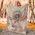 Hawaii Premium Blanket - Hibiscus Flowers Vintage Style - Polynesian Pride