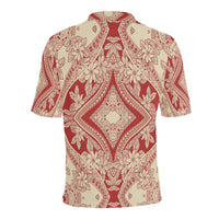 Polynesian Polo Shirt Red and Yellow - Polynesian Pride