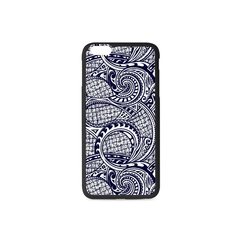 Polynesian 01 Rubber Phone Case One Size iPhone 6/6s Plus Black - White - Polynesian Pride