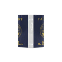 Marshall Islands Passport White Mug - Polynesian Pride