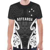 New Zealand Shirt, Aotearoa Maori Moko T Shirt - Polynesian Pride