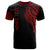 Samoa Custom T Shirt Samoan Tatau Red Patterns Unisex Black - Polynesian Pride