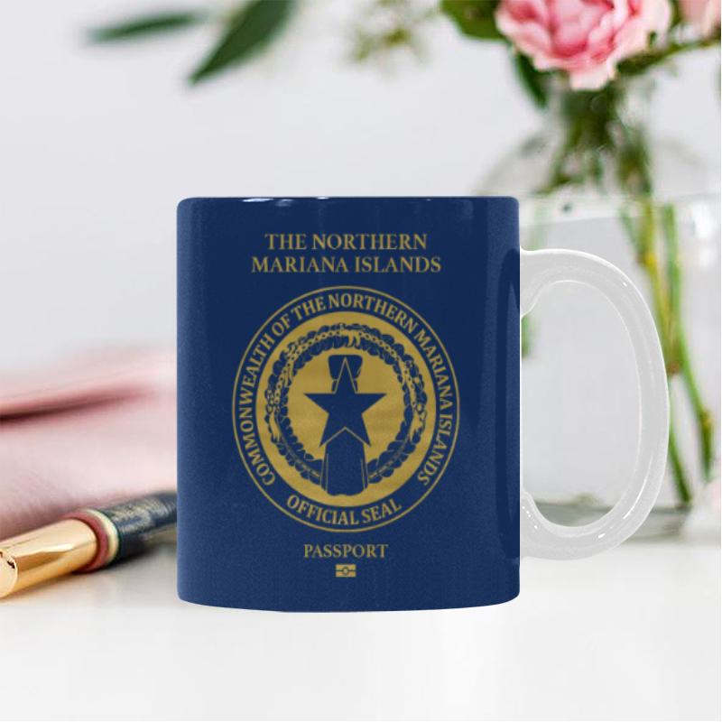 The Northern Mariana Islands Passport White Mug - Polynesian Pride