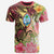 Guam T Shirt Flowers Tropical With Sea Animals Unisex Pink - Polynesian Pride