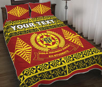 (Custom Personalised) Tonga High School Quilt Bed Set - Tongan Pattern LT13 - Polynesian Pride