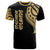Solomon Islands T Shirt Solomon Islands Tatau Gold Patterns Unisex Black - Polynesian Pride