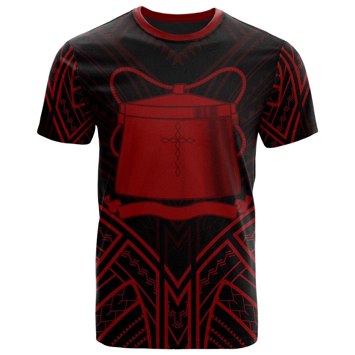 Tokelau T Shirt Tokelauan Seal Tribal Red Color Patterns Unisex Black - Polynesian Pride