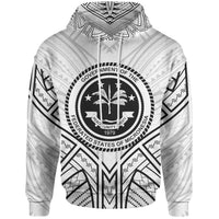 Federated States of Micronesia Hoodie Federated States of Micronesia Seal Tribal Patterns Unisex Black - Polynesian Pride