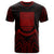 Kiribati T Shirt Kiribati Seal Tribal Red Color Patterns Unisex Black - Polynesian Pride