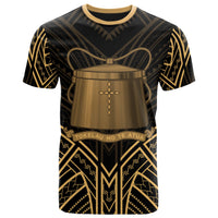 Tokelau T Shirt Tokelauan Seal Tribal Gold Color Patterns Unisex Black - Polynesian Pride
