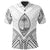 Guam Polo Shirt Guahan Seal Tribal Patterns Unisex White - Polynesian Pride